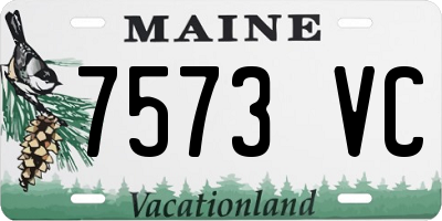 ME license plate 7573VC
