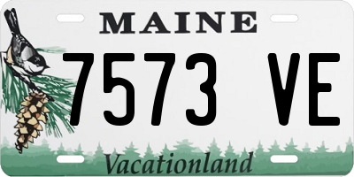 ME license plate 7573VE
