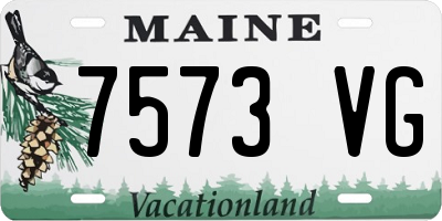 ME license plate 7573VG