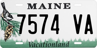 ME license plate 7574VA
