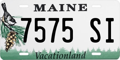 ME license plate 7575SI