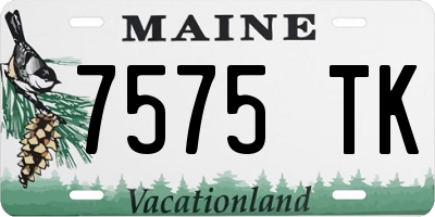 ME license plate 7575TK