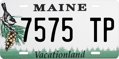 ME license plate 7575TP