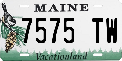 ME license plate 7575TW