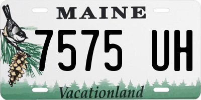 ME license plate 7575UH