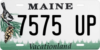 ME license plate 7575UP