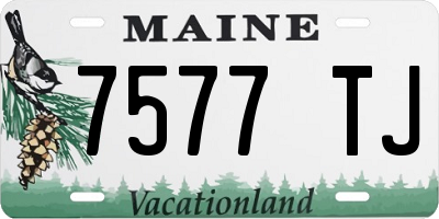 ME license plate 7577TJ
