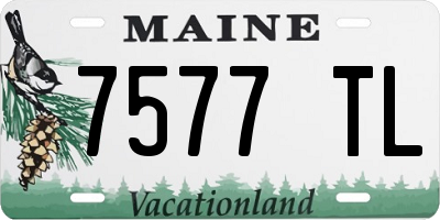 ME license plate 7577TL