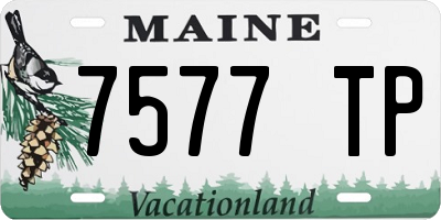 ME license plate 7577TP