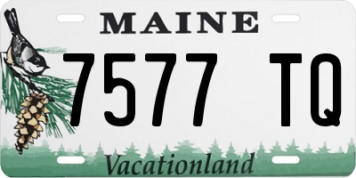 ME license plate 7577TQ
