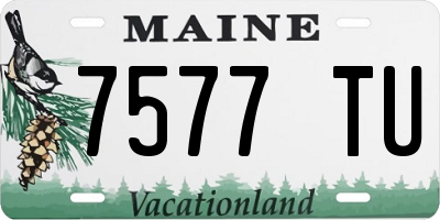 ME license plate 7577TU