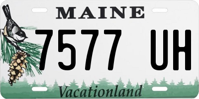ME license plate 7577UH