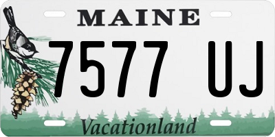 ME license plate 7577UJ