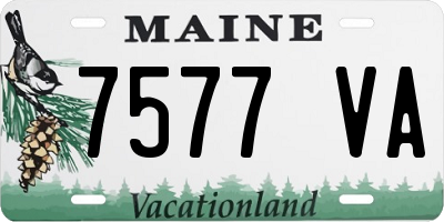 ME license plate 7577VA