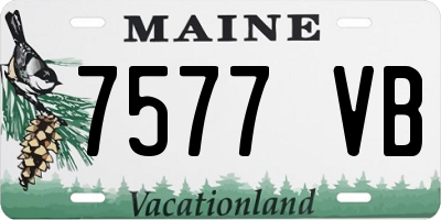 ME license plate 7577VB