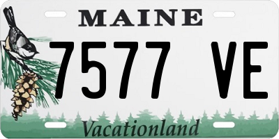 ME license plate 7577VE
