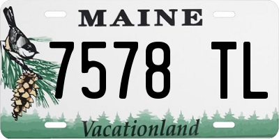 ME license plate 7578TL