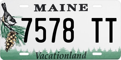 ME license plate 7578TT