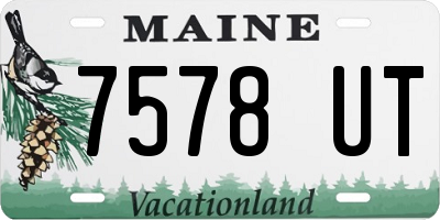 ME license plate 7578UT