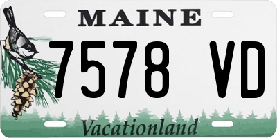 ME license plate 7578VD