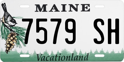 ME license plate 7579SH