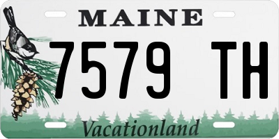 ME license plate 7579TH