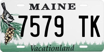 ME license plate 7579TK