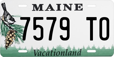ME license plate 7579TO