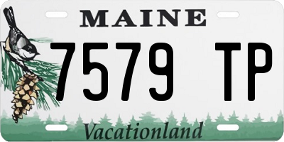 ME license plate 7579TP