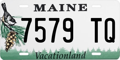 ME license plate 7579TQ