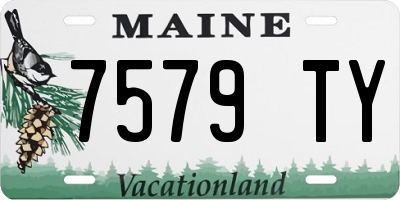 ME license plate 7579TY