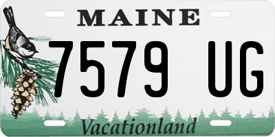 ME license plate 7579UG