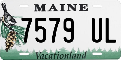ME license plate 7579UL