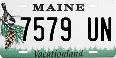 ME license plate 7579UN