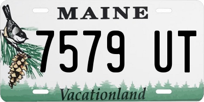 ME license plate 7579UT