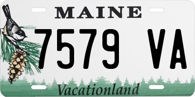 ME license plate 7579VA