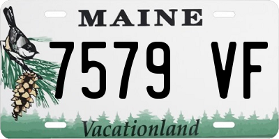 ME license plate 7579VF