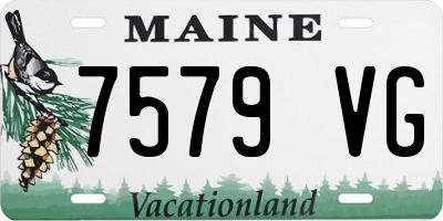 ME license plate 7579VG