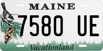 ME license plate 7580UE