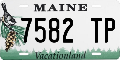 ME license plate 7582TP