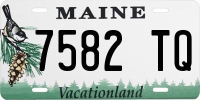 ME license plate 7582TQ