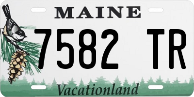 ME license plate 7582TR