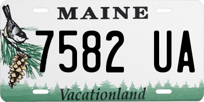 ME license plate 7582UA