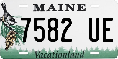 ME license plate 7582UE