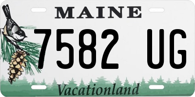 ME license plate 7582UG