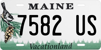 ME license plate 7582US