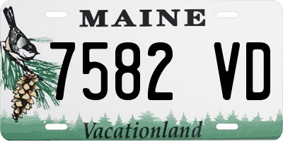 ME license plate 7582VD