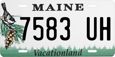 ME license plate 7583UH