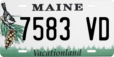 ME license plate 7583VD