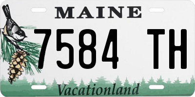 ME license plate 7584TH